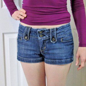 Bebe Short Shorts, Jean Hot Pants, Summer Womens Juniors size 27